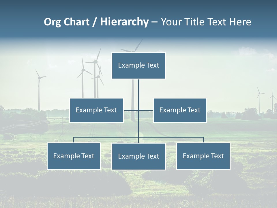 Ecological Wind Farm Windmill PowerPoint Template