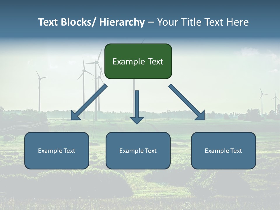 Ecological Wind Farm Windmill PowerPoint Template