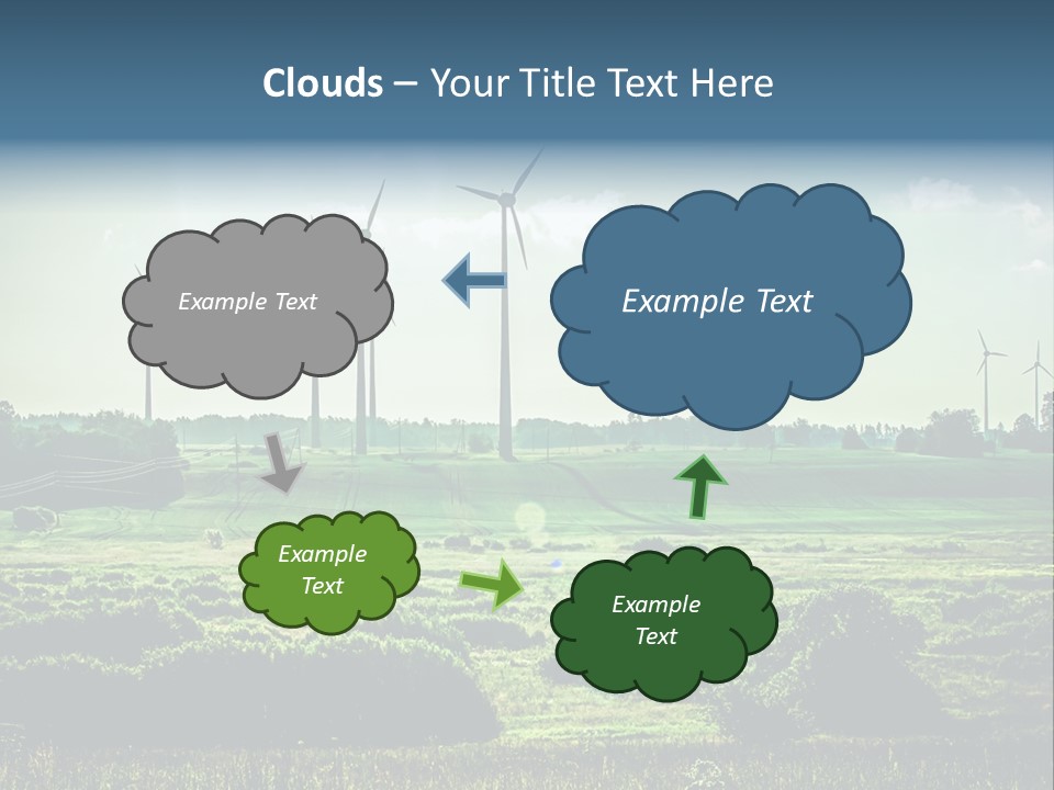Ecological Wind Farm Windmill PowerPoint Template