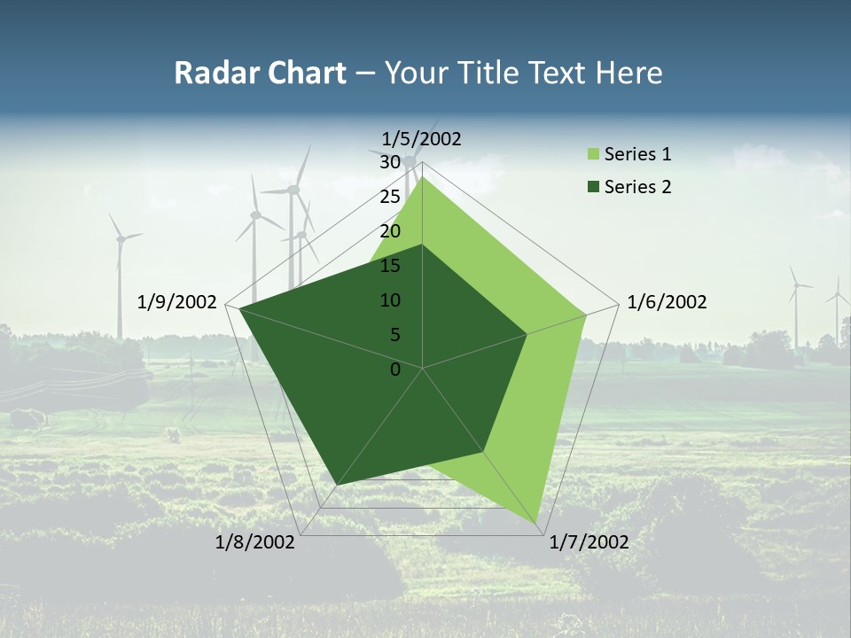 Ecological Wind Farm Windmill PowerPoint Template