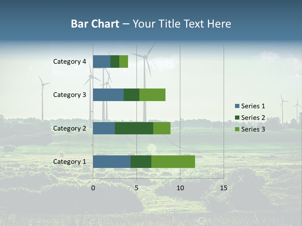Ecological Wind Farm Windmill PowerPoint Template