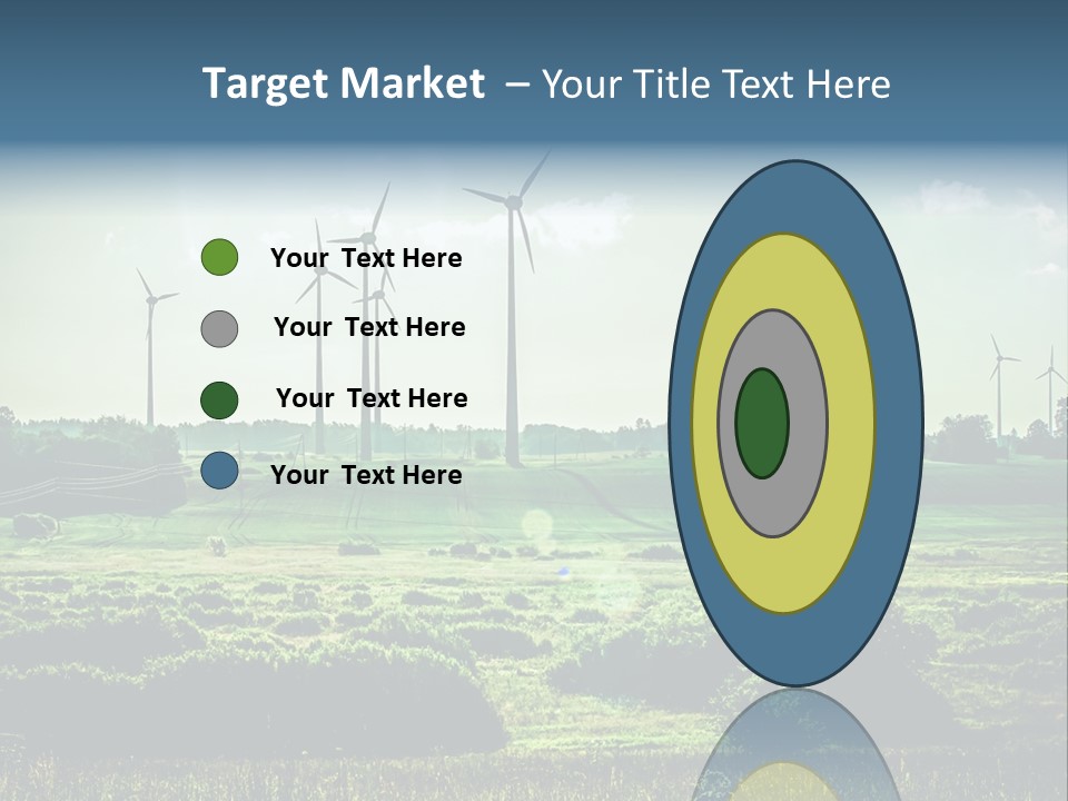 Ecological Wind Farm Windmill PowerPoint Template