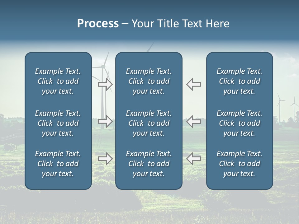 Ecological Wind Farm Windmill PowerPoint Template