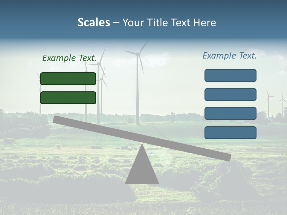 Ecological Wind Farm Windmill PowerPoint Template