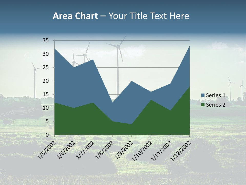 Ecological Wind Farm Windmill PowerPoint Template