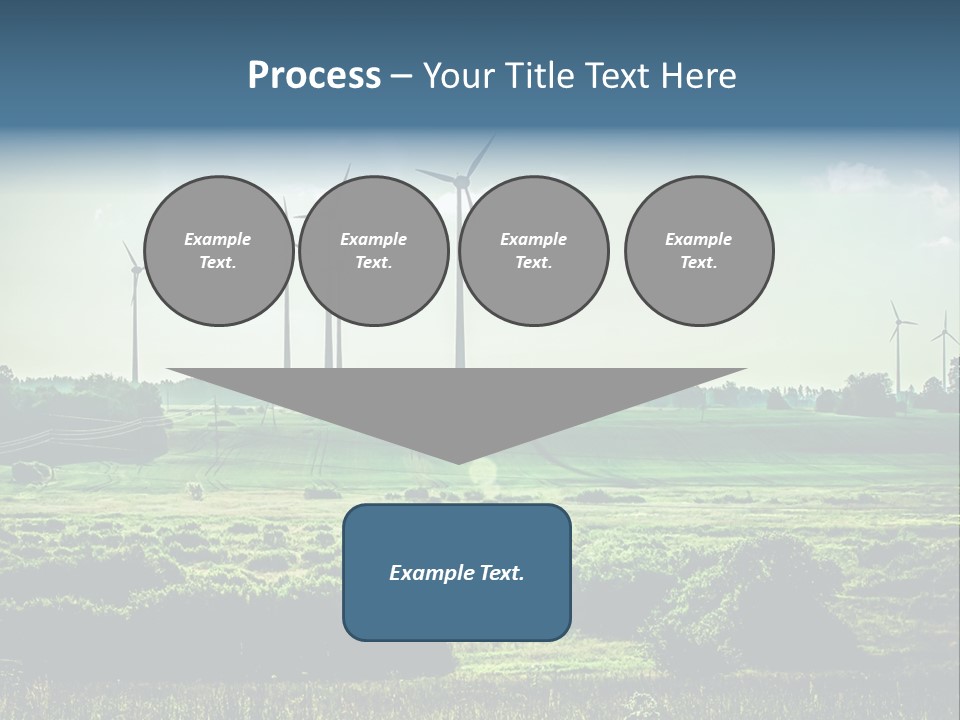 Ecological Wind Farm Windmill PowerPoint Template