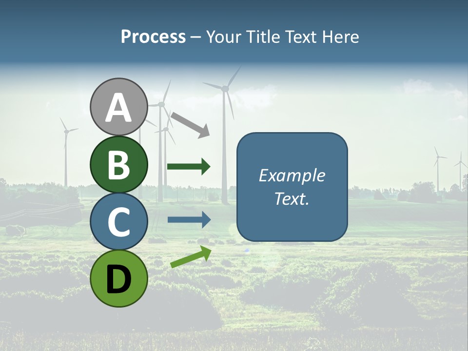 Ecological Wind Farm Windmill PowerPoint Template