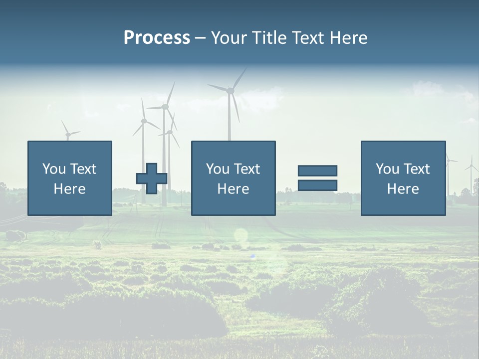 Ecological Wind Farm Windmill PowerPoint Template