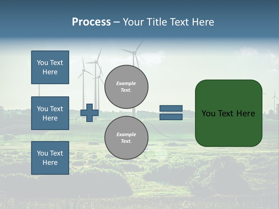 Ecological Wind Farm Windmill PowerPoint Template
