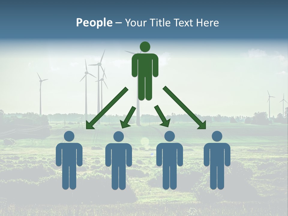 Ecological Wind Farm Windmill PowerPoint Template