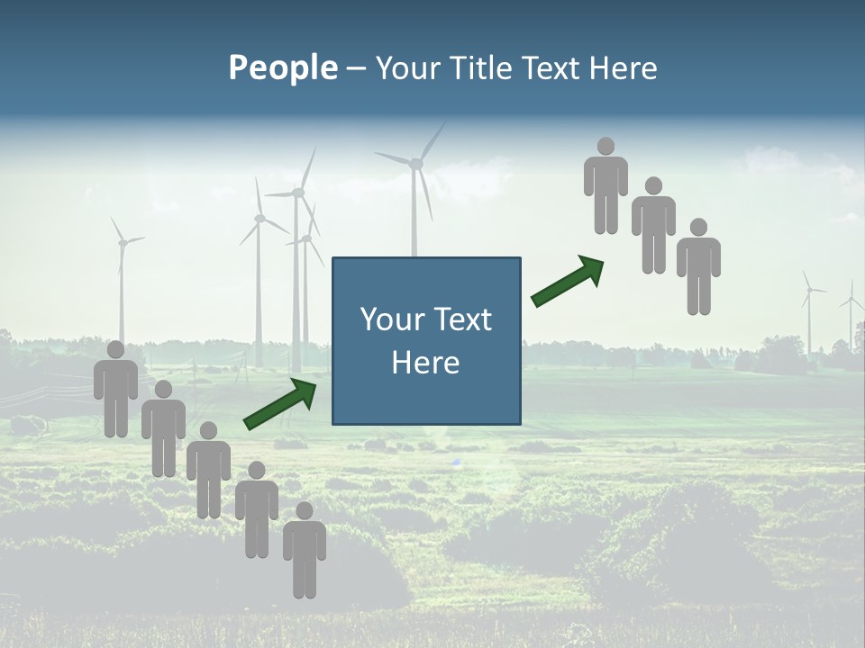 Ecological Wind Farm Windmill PowerPoint Template