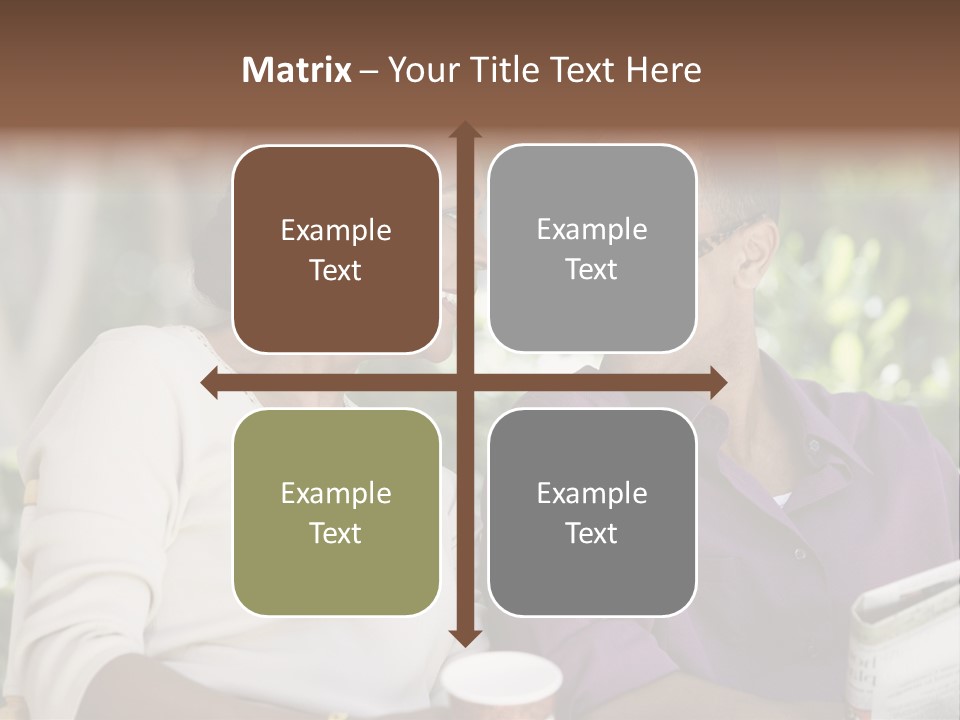 American Happiness Black PowerPoint Template