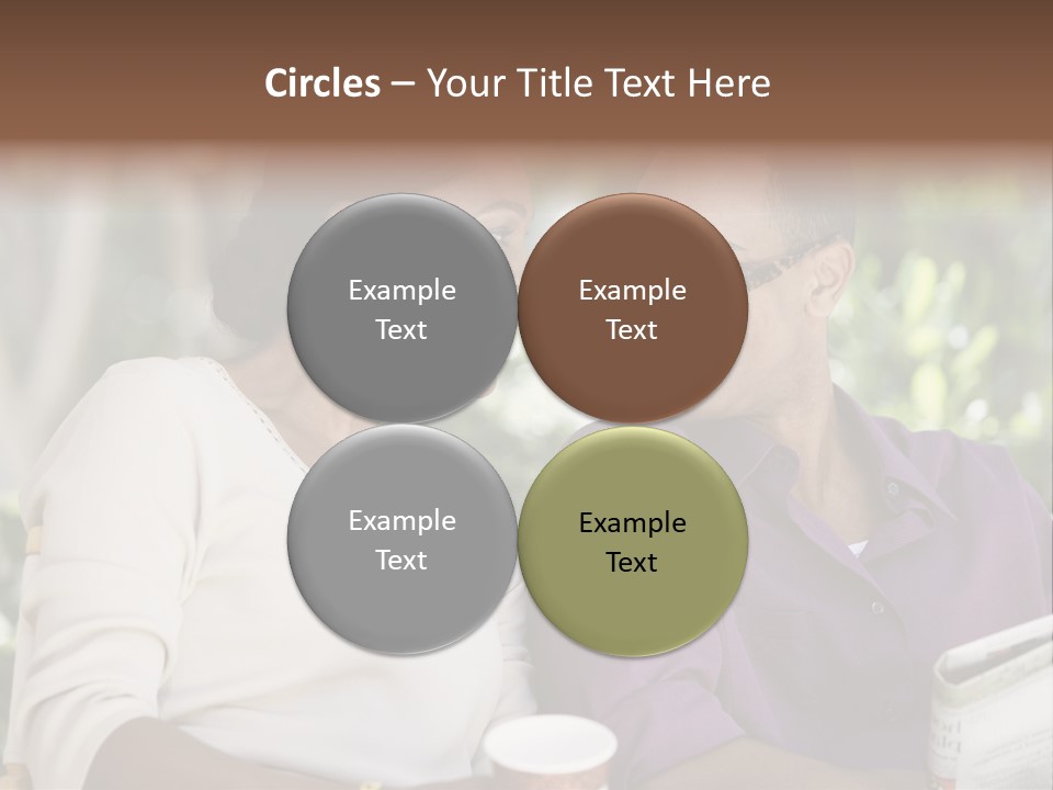 American Happiness Black PowerPoint Template