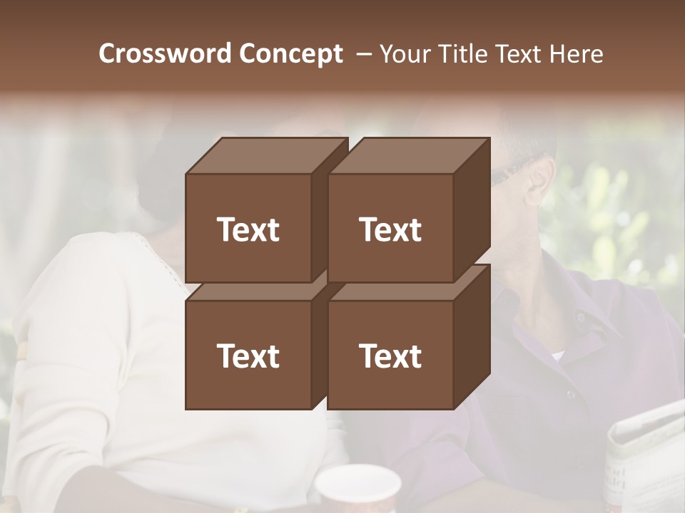 American Happiness Black PowerPoint Template