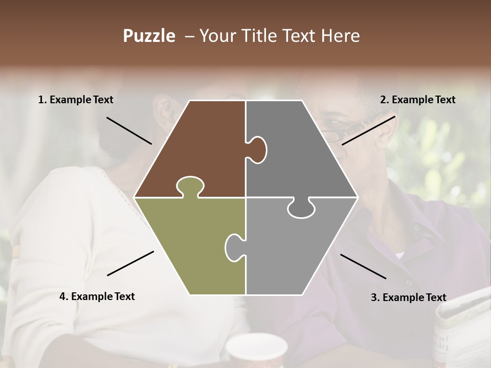 American Happiness Black PowerPoint Template