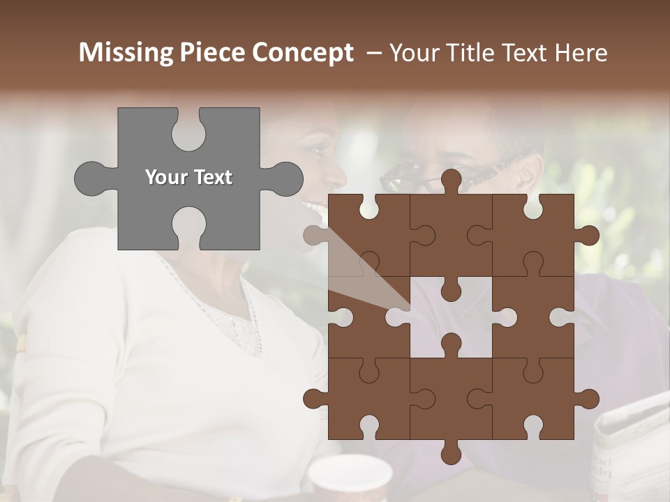 American Happiness Black PowerPoint Template