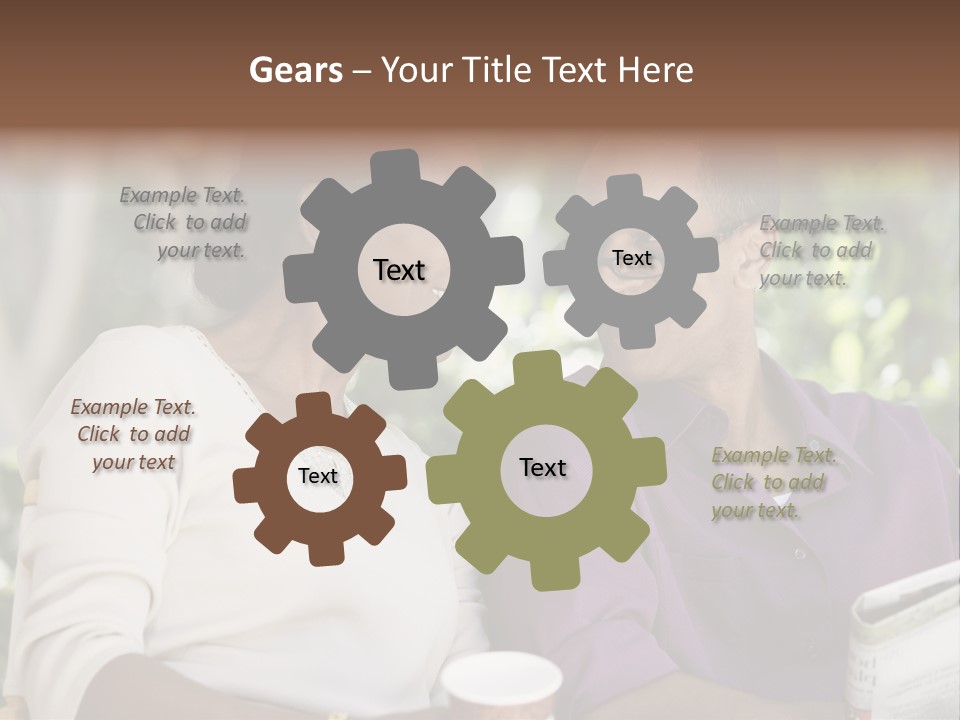 American Happiness Black PowerPoint Template