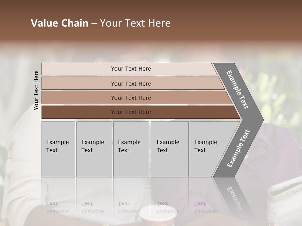American Happiness Black PowerPoint Template
