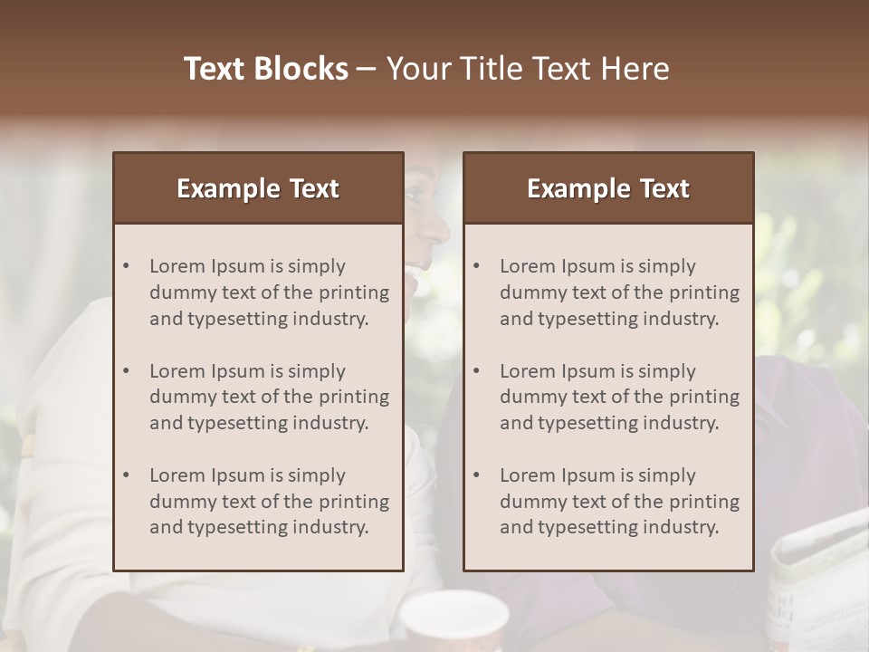 American Happiness Black PowerPoint Template
