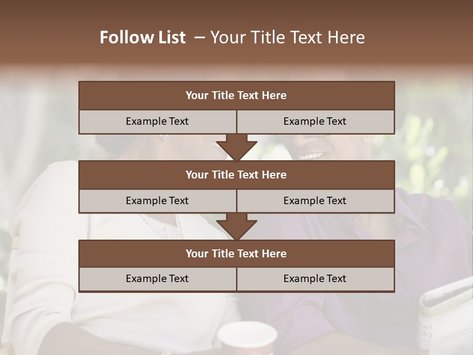 American Happiness Black PowerPoint Template