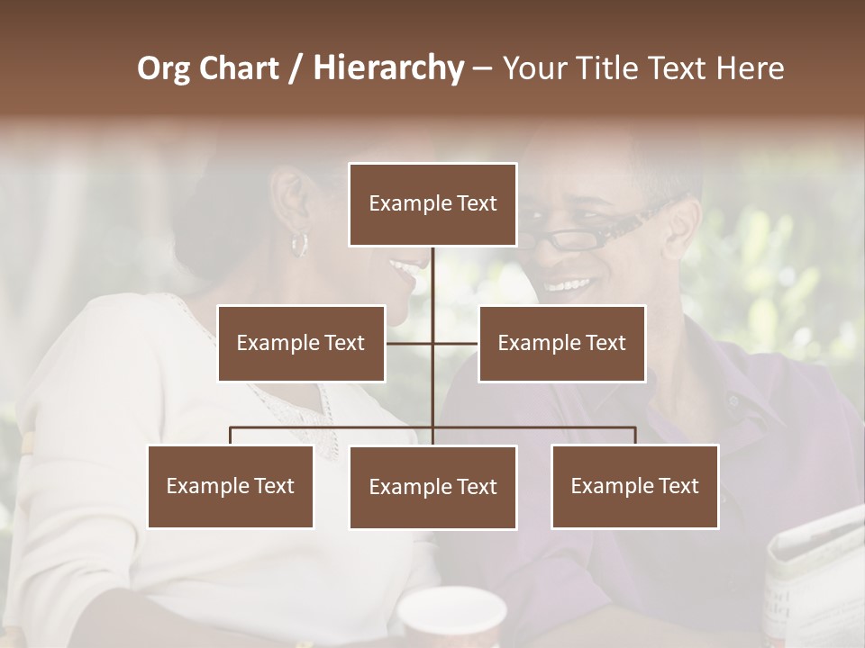 American Happiness Black PowerPoint Template