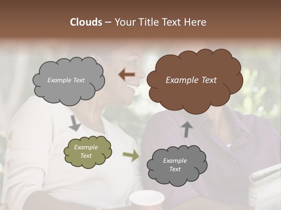 American Happiness Black PowerPoint Template