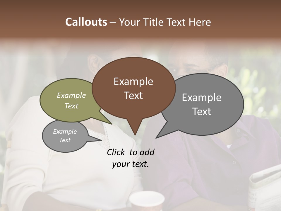 American Happiness Black PowerPoint Template