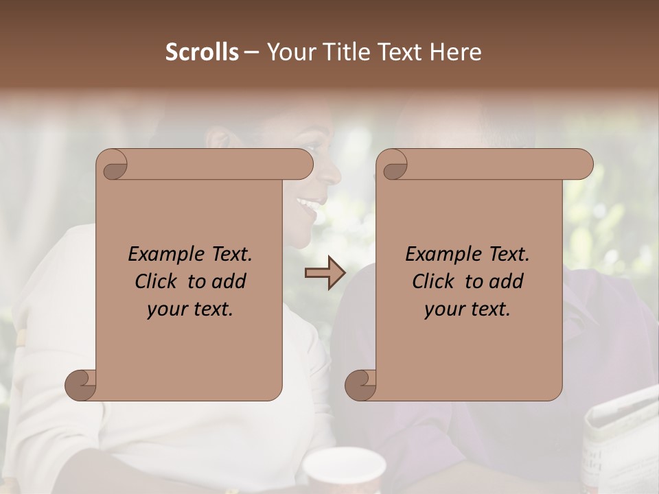 American Happiness Black PowerPoint Template