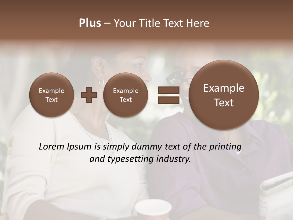 American Happiness Black PowerPoint Template