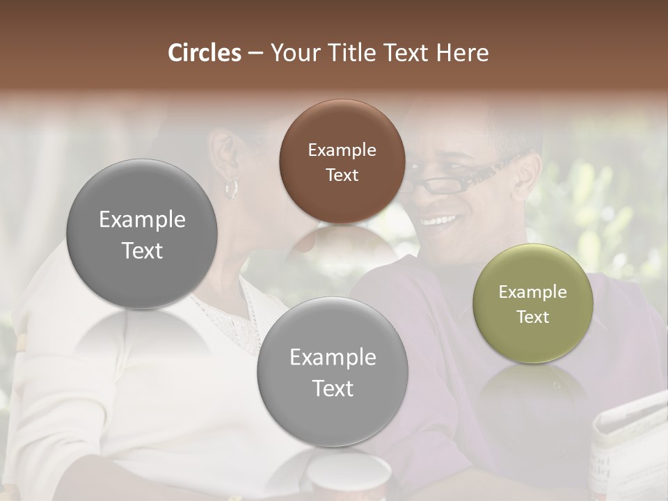 American Happiness Black PowerPoint Template