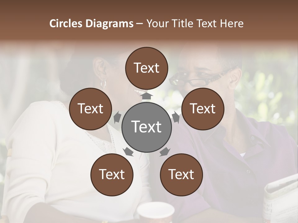 American Happiness Black PowerPoint Template