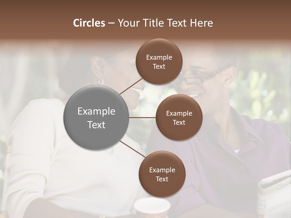 American Happiness Black PowerPoint Template