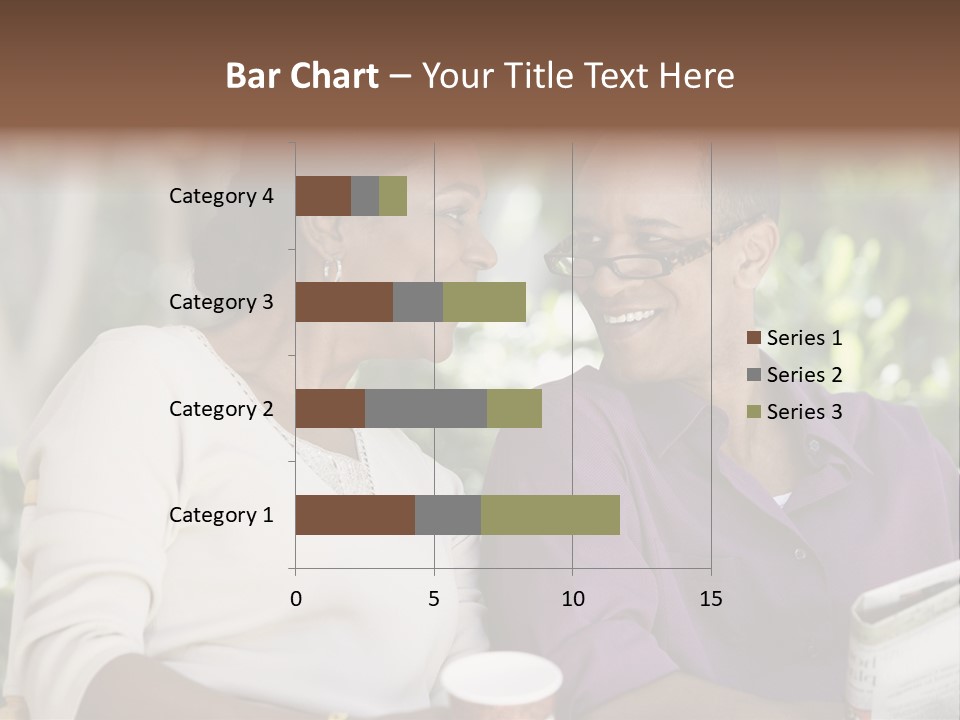 American Happiness Black PowerPoint Template