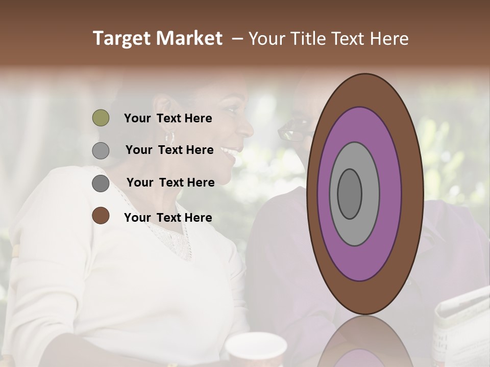 American Happiness Black PowerPoint Template