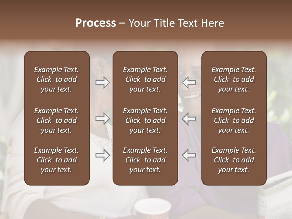 American Happiness Black PowerPoint Template