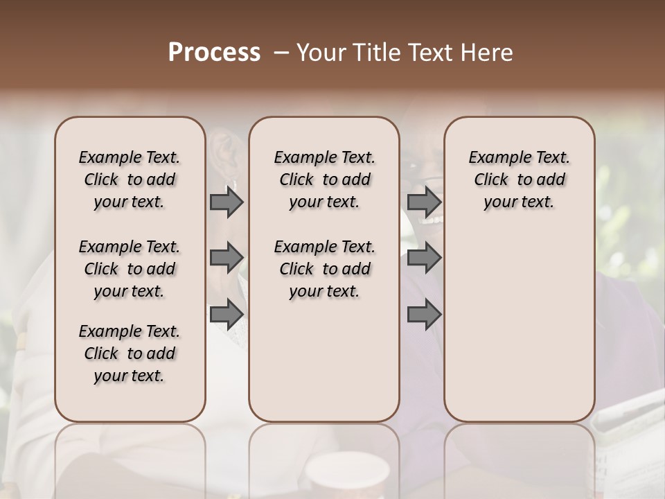 American Happiness Black PowerPoint Template