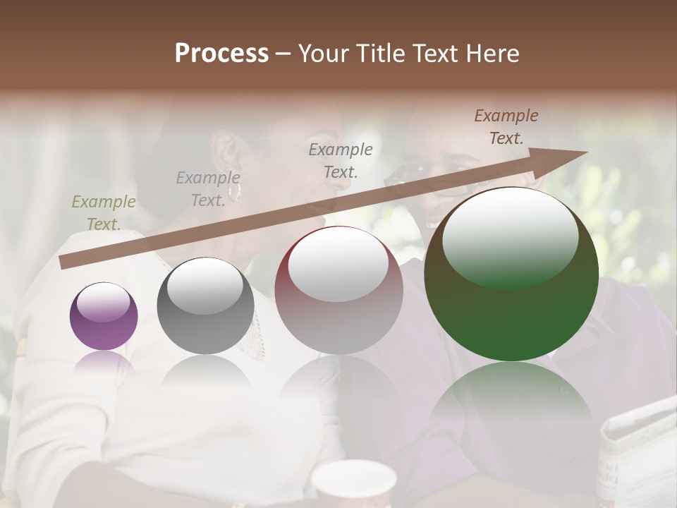 American Happiness Black PowerPoint Template