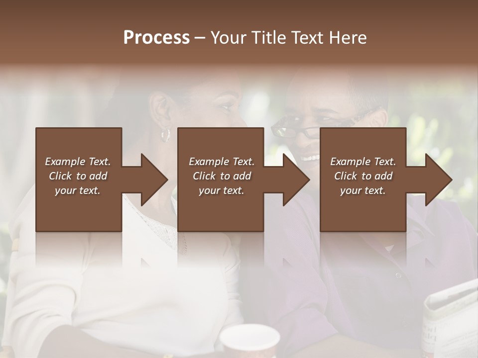 American Happiness Black PowerPoint Template