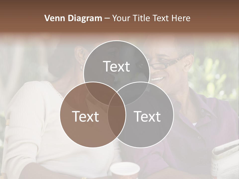 American Happiness Black PowerPoint Template