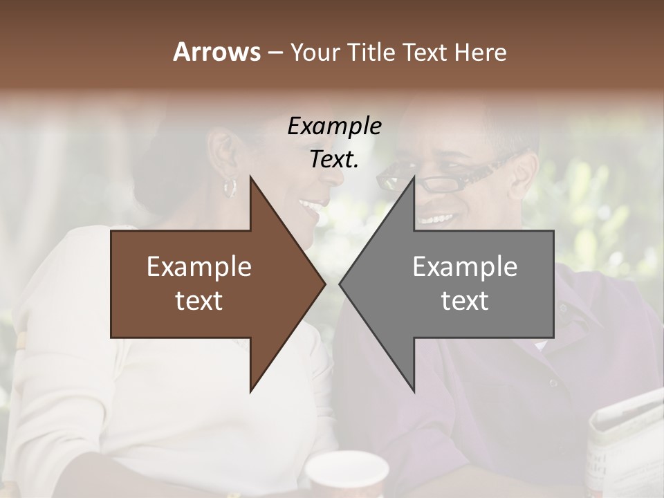 American Happiness Black PowerPoint Template