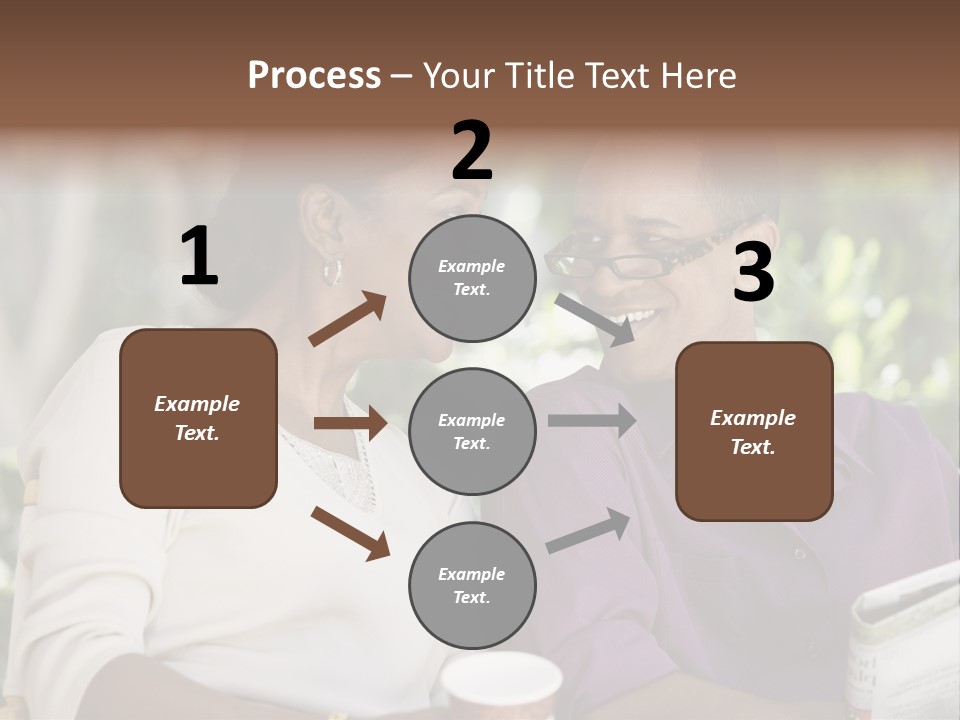 American Happiness Black PowerPoint Template