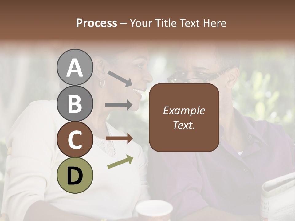 American Happiness Black PowerPoint Template