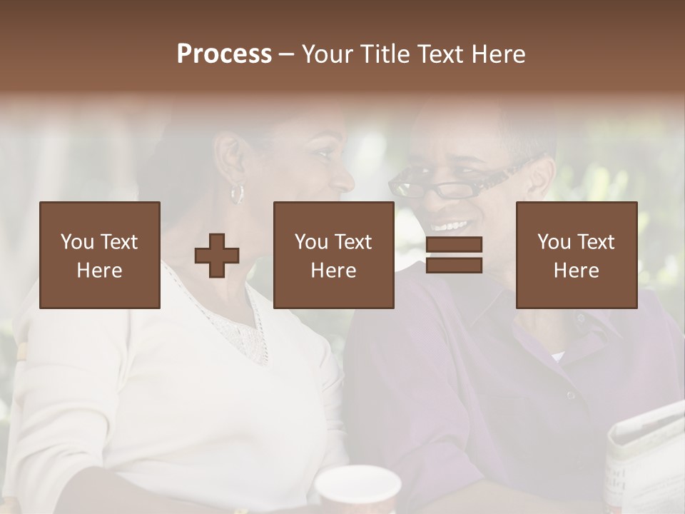 American Happiness Black PowerPoint Template