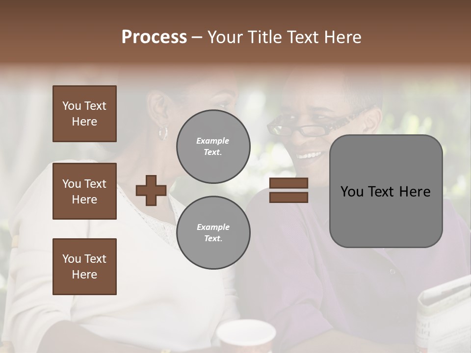American Happiness Black PowerPoint Template