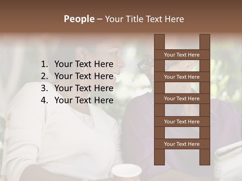 American Happiness Black PowerPoint Template