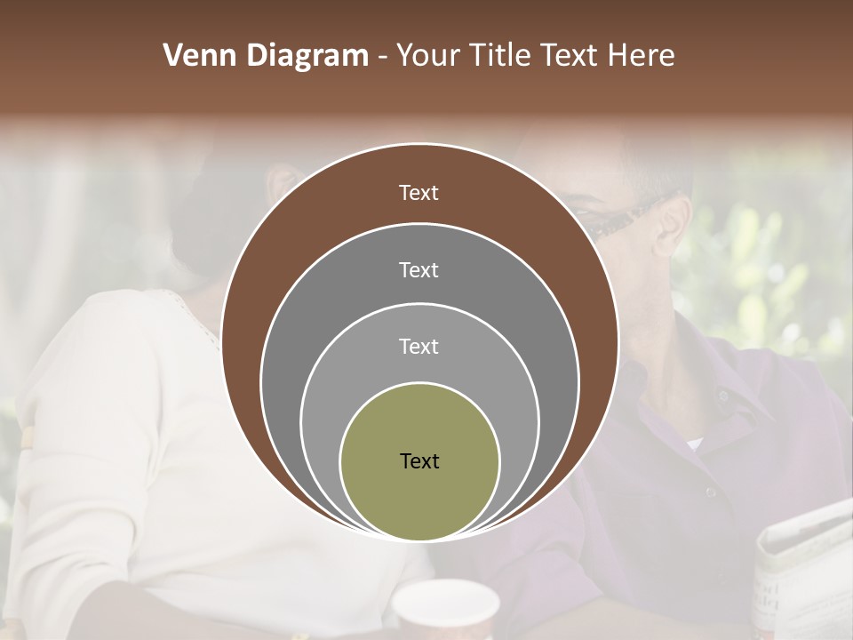 American Happiness Black PowerPoint Template
