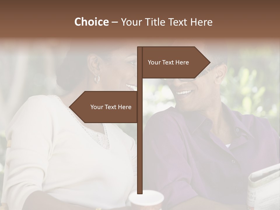 American Happiness Black PowerPoint Template