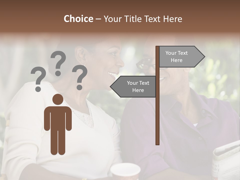 American Happiness Black PowerPoint Template