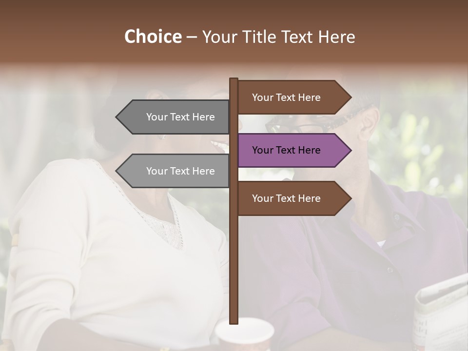 American Happiness Black PowerPoint Template