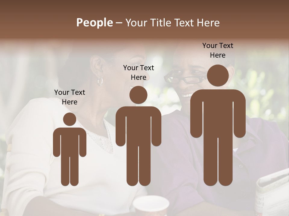 American Happiness Black PowerPoint Template